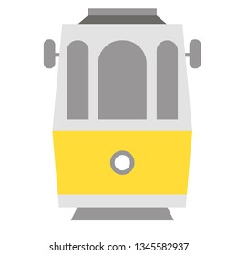 tramway flat illustration on white