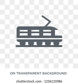 Tramway icon. Tramway design concept from Transportation collection. Simple element vector illustration on transparent background.