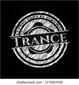 Trance with chalkboard texture