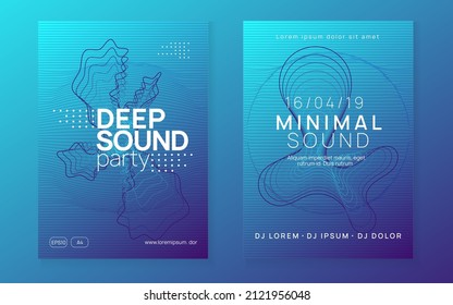 Trance event. Dynamic gradient shape and line. Creative concert banner set. Neon trance event flyer. Techno dj party. Electro dance music. Electronic sound. Club fest poster. 