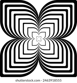 Trance hypnotic flower vector icon eps 10 