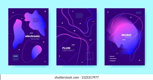Trance Music Poster. Abstract Gradient Blend. Night Club Event. Pink Fluid Shape. Neon Techno Music Poster. Purple Wave Gradient Blend. Disco Club Event. Dj Concert. Electro Music Poster.