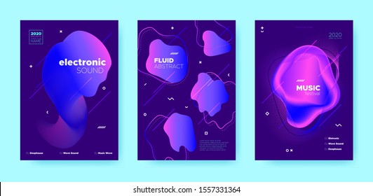 Trance Music Poster. Abstract Gradient Blend. Disco 3d Banner. Pink Flow Shape. Neon Dance Music Poster. Purple Wave Gradient Blend. Disco Club Festival. Dj Party. Electro Music Poster.