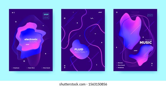 Trance Music Poster. Abstract Gradient Shape. Night Club Festival. Neon Fluid Shape. Pink Techno Music Poster. Purple Abstract Gradient Blend. Disco Club Festival. Dj Sound. Electro Music Poster.