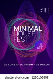Trance party. Dynamic gradient shape and line. Abstract discotheque magazine concept. Neon trance party flyer. Electro dance music. Electronic sound. Club dj poster. Techno fest event.