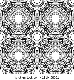 Trancsendental modern pattern with geometric art deco ornament. vector illustration. oriental design.