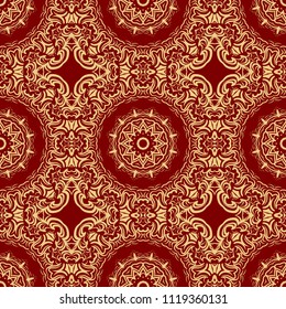 Trancsendental modern pattern with geometric art deco ornament. vector illustration. oriental design.