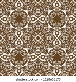 Trancsendental modern pattern with geometric art deco ornament. vector illustration. oriental design.