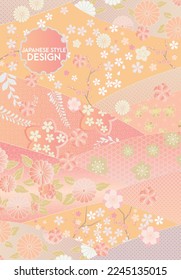 Übergangliches japanisches Hintergrunddesign