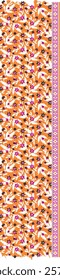 Trandy flower design pattern for fabric. paper print, background, wallpaper