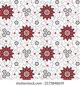 Trandy Flower Design,Beautiful floral background in flat design