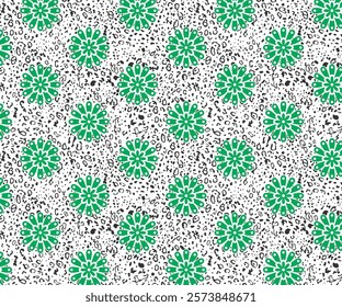 Trandy Flower Design,Beautiful floral background in flat design