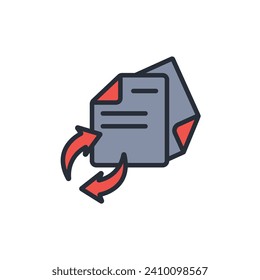 Tranfer icon. vector.Editable stroke.linear style sign for use web design,logo.Symbol illustration.