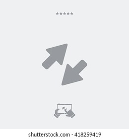 Tranfer minimal flat icon