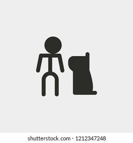 Traning Icon in trendy flat style. Modern symbol for web logo app UI vector
