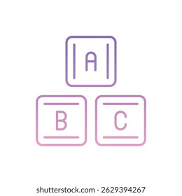 Traning Icon vector stock illustration