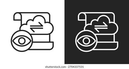 Icono De Transparencia En Blanco Y Negro Estilo De Contorno