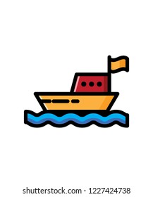 tranportation flat icons