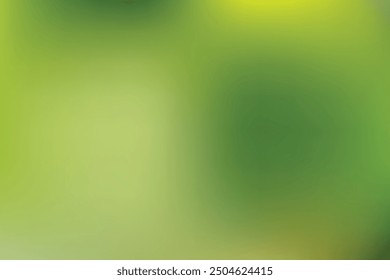 Tranquil Green Gradient From Fresh Spring to Summer Glow