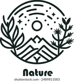 Tranquil nature symbol reflecting the beauty and balance of the natural world.