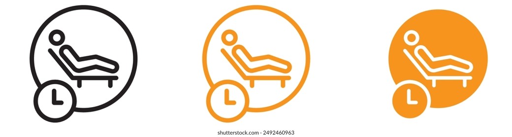 Tranquil Relaxation Icon for Wellness and Leisure Graphics Ideal for Representing Relaxation and Stress Relief Activities