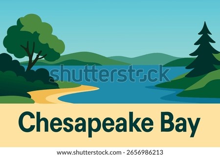 The tranquil sunset over Chesapeake Bay offers a breathtaking view, with the soft glow of the evening sky reflected in the calm waters.