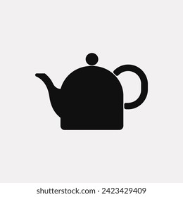 Tranquil trove teapot icon - Simple Vector Illustration
