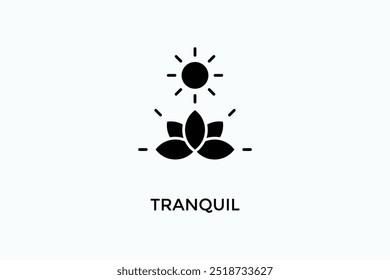 Ilustração De Logotipo Ou Ícone De Vetor Tranquil