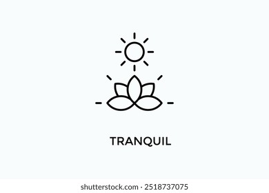 Ilustração De Logotipo Ou Ícone De Vetor Tranquil