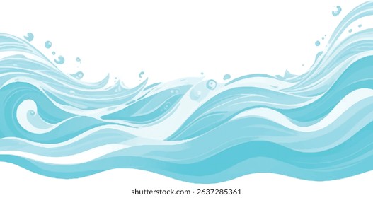 Tranquil watercolor sea texture featuring light blue and green hues. Hand-painted abstract art perfect for backgrounds, invitations, and creative projects.
