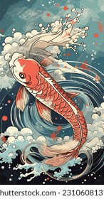 Tranquil Waters: The Majestic Koi Journey