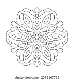 Tranquil wheels simple mandala design vector file