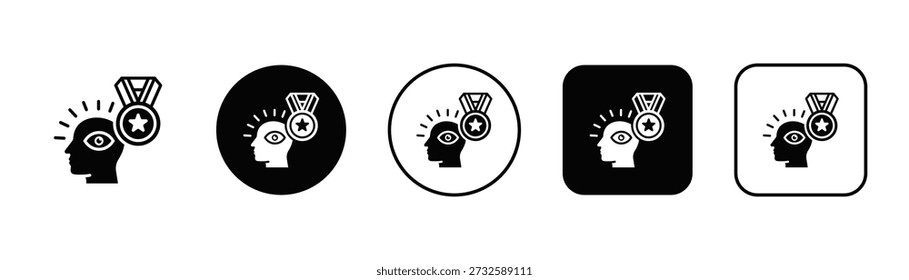 Icono de tranquilidad estilo de fondo blanco y negro