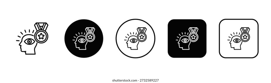 Icono de tranquilidad estilo de fondo blanco y negro