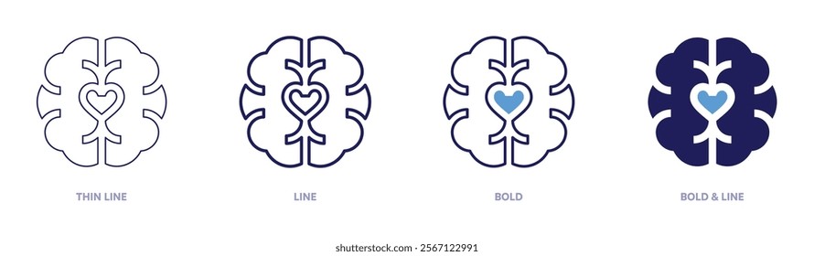 Tranquilizer icon in 4 different styles. Thin Line, Line, Bold, and Bold Line. Duotone style. Editable stroke.