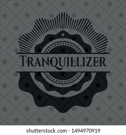 Tranquillizer dark emblem. Vector Illustration. Detailed.