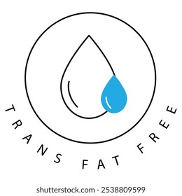 Trans Fat Eco-Friendly Nutrition Vector Icon Design