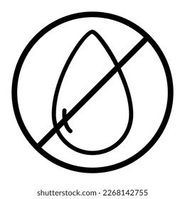Trans fat free icon. icon related to food allergen. outline icon style. Simple vector design editable