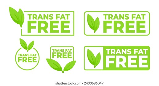 Trans fat free icon. Vector illustration.