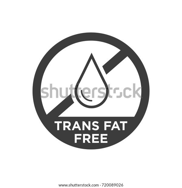 Trans fat free icon.\
Vector illustration.