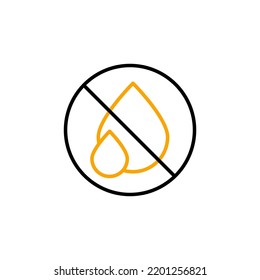 trans fat free line icon. Simple element illustration. trans fat free concept outline symbol design.