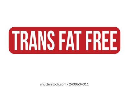 Trans Fat Free Rubber Stamp Seal Vector