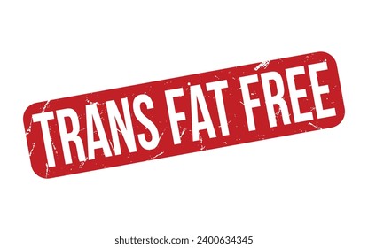 Trans Fat Free Rubber Stamp Seal Vector