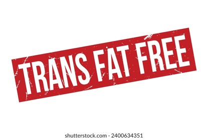 Trans Fat Free Rubber Stamp Seal Vector