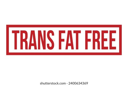 Trans Fat Free Rubber Stamp Seal Vector