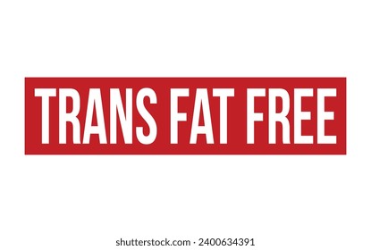 Trans Fat Free Rubber Stamp Seal Vector