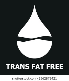  Trans fat free sticker,label or template set. trans fat free icon sign vector icon