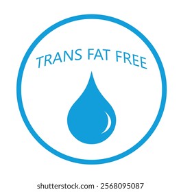  Trans fat free sticker,label or template set. trans fat free icon sign vector icon