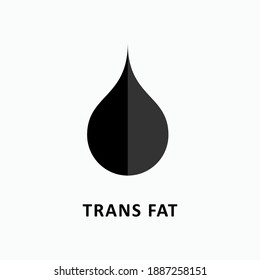 Trans Fat Icon. Cholesterol Symbol - Vector, Sign for Design, Presentation, Website or Apps Elements.