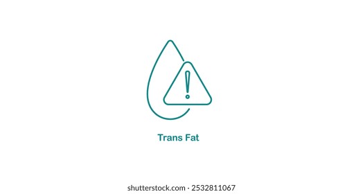 Trans Fat Icon Representing Unhealthy Dietary Fats